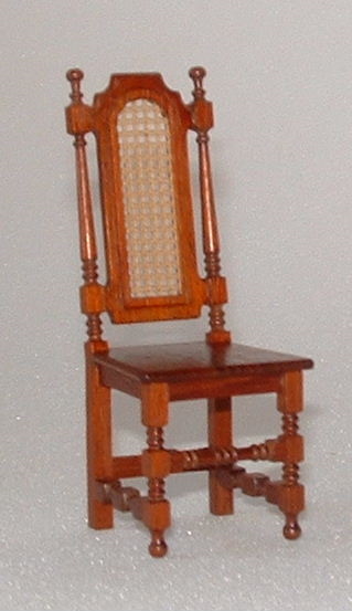 Tudor lattice back chair